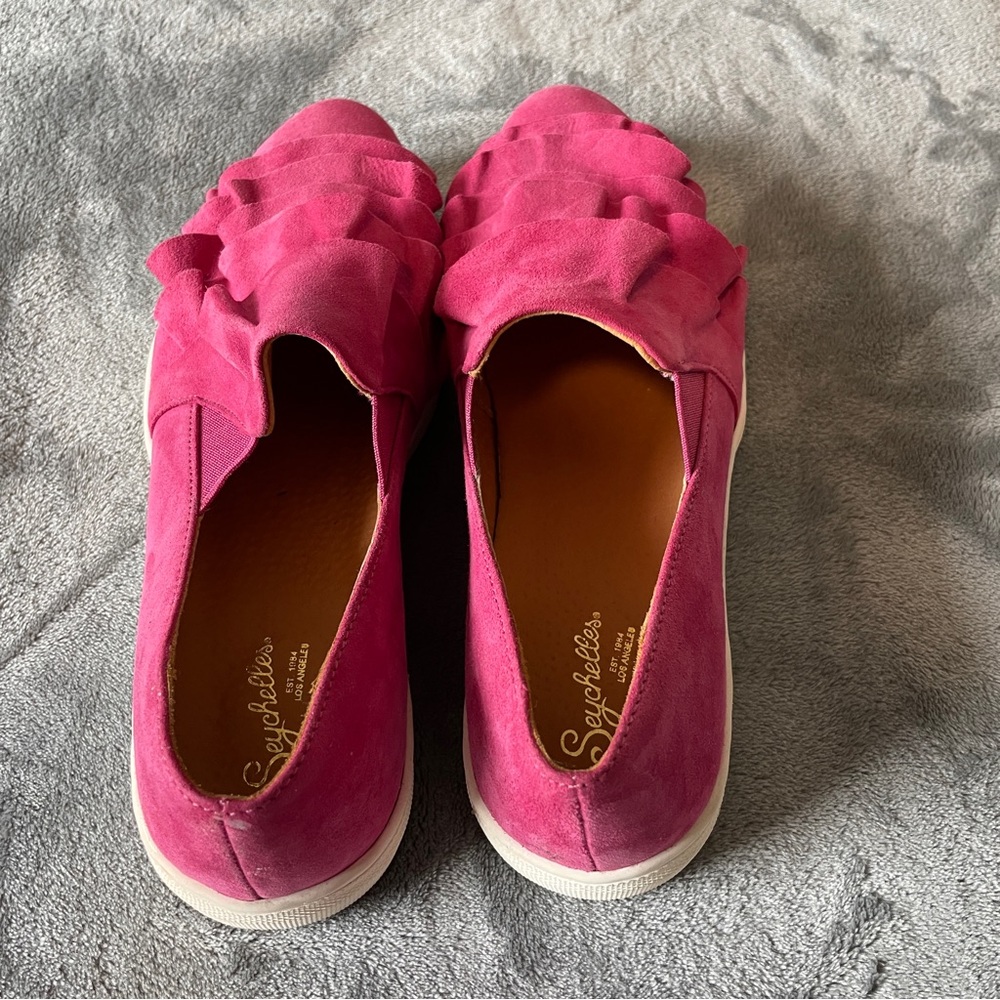 Seychelles Pink Ruffle Flats - Picture 8 of 10